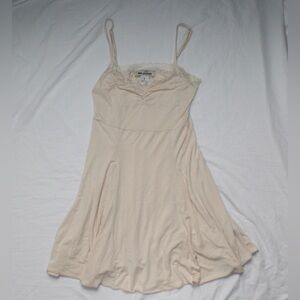 Urban Outfitters Cream Lace Sleeveless Dress